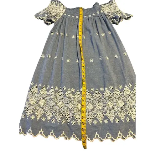 Glamorous Off Shoulder Embroidered Dress - XS