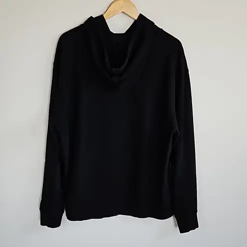 Kotn Unisex Hoodie Size L Black Pullover Sweatshirt “Better” Embroidery Minimali Size L - Image 4