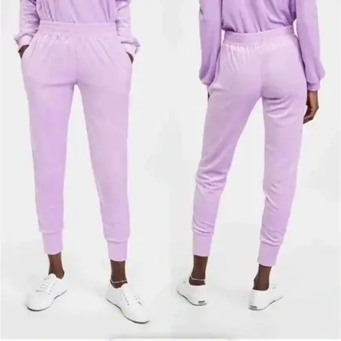 Generation Love New  Ivy Velour Joggers LiLac Size Large