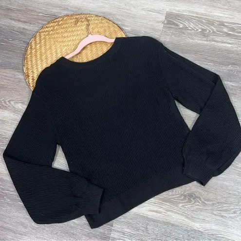 Lululemon  reversible crossover sweater black ribbed