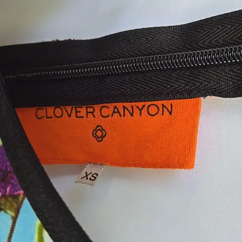 Clover Canyon Blue and White Sleeveless Sheath Mini Size XS