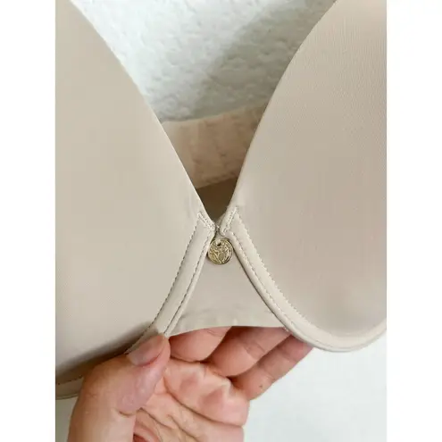 Natori  Pure Luxe Plunge nude T-Shirt Bra size 34DD