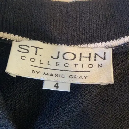 St. John Collection by Marie Gray Wool Viscose Blend Sweater Dress Size 4