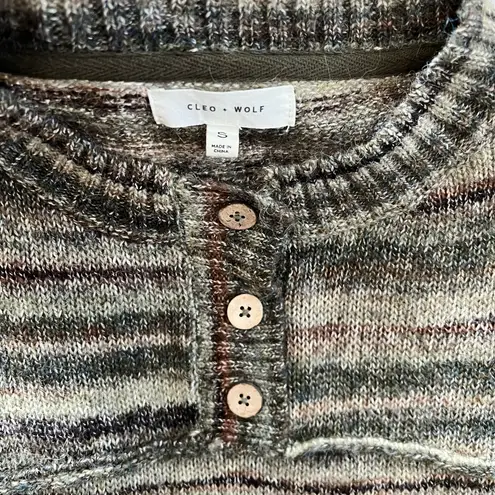 Free People Henley Sweater Green