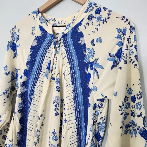 Natalie Martin Fiore Short Dress in Posey Print Bluebell Floral, Small