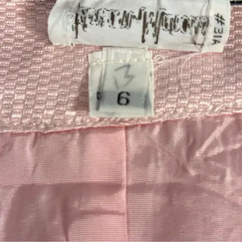 Vintage Neiman Marcus AJ Bari Pink and White Jacket Size 6