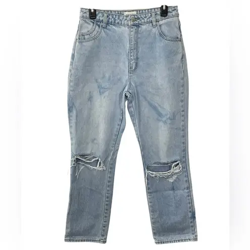 ROLLA’S Original High Rise Straight Denim in Sunbleach Worn Size 29 Jeans Blue