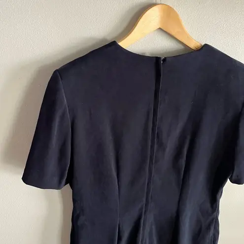 Vintage 90’s black Layered one piece career chic midi dress sophisticated Size 12