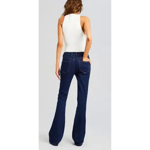 NWT Ser.o.ya Trisha Mid Rise Flare Pant Jeans Sz 27 $278 Blue