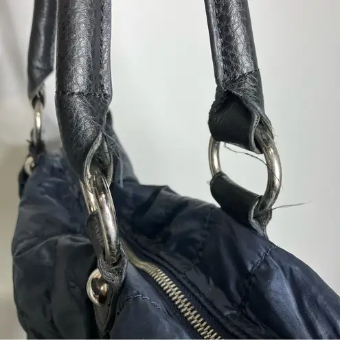 LP/LP quilted puffer purse navy blue 14” x 8.5” x 4” Black