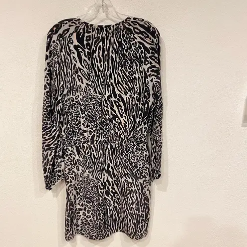 Altuzarra  Animal Print Lace Up Dress Size 4 VGUC