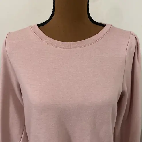 Banana Republic  Factory fleece lined smocked sweatshirt dusty pale pink size S