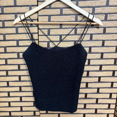 Byer Too! Black Sparkle Tank Top Size 5