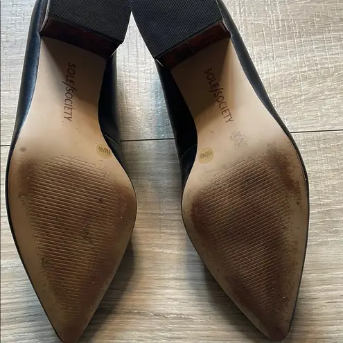 Sole Society Black Heels Classic Design