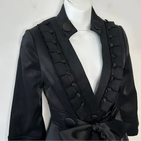 PLASTIC ISLAND Jacket Coat Womens Size Small Steampunk Cosplay Costume Gothic Black
