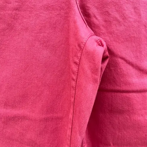 NYDJ Teresa Wide Leg Ankle Jean Lift Tuck Slate Rose Pink Plus Size 14 EUC