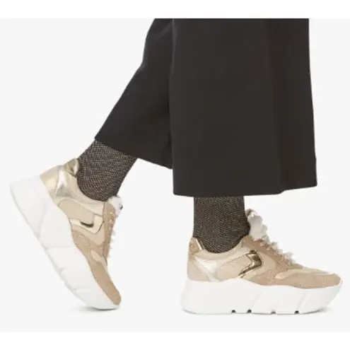 NWOT Voile Blanche Platform Monster Sneakers Sz. 40 (US 10) Gold