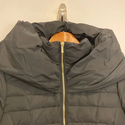 Cole Haan  Zip Front Down Black Puffer Jacket Size Small