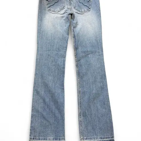 Y2K l.e.i. Low Rise Bootcut Jeans Blue Size undefined