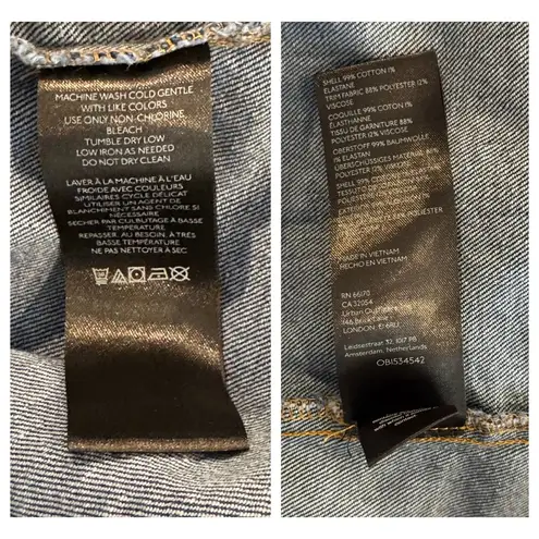 Pilcro by Anthropologie Denim Vest Midi Dress Size US/10