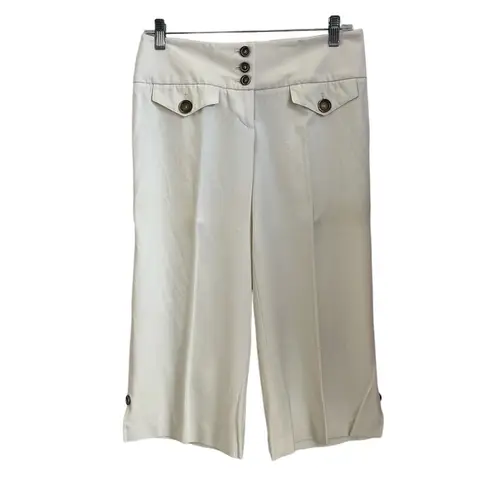 Bebe  Cropped Pants Women’s Trousers size 4 Ivory