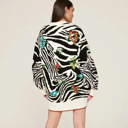 RTR Philosophy di Lorenzo SerafiniAnimal Print Oversized Sweater zebra thick 6 Black