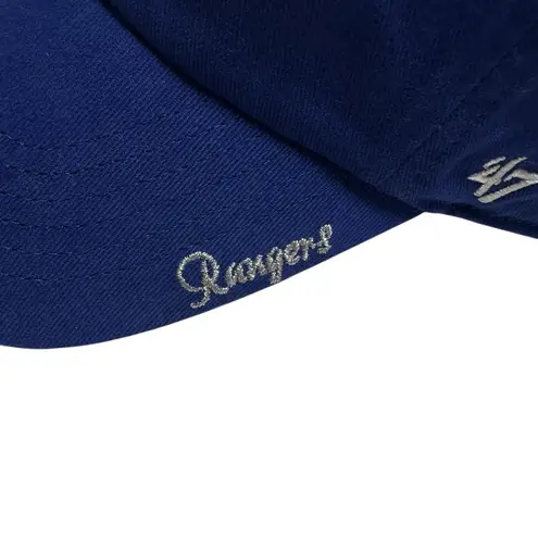 47 Brand Texas Rangers Sparkle Sequin Hat Women's '47 Clean Up Cap Adjustable Blue MLB