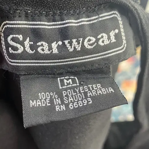 Vintage 90s Mini Shift Dress Chain Belt Drop Waist High Neck Black Womens 8