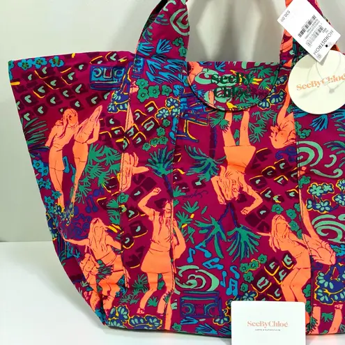 See By Chloe Laetizia Tote Bag Sunset Pink NWT Retro Cotton