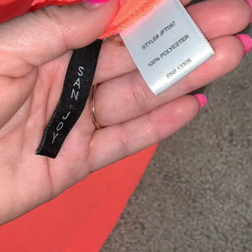 San Joy Layered Hot Pink Tank L