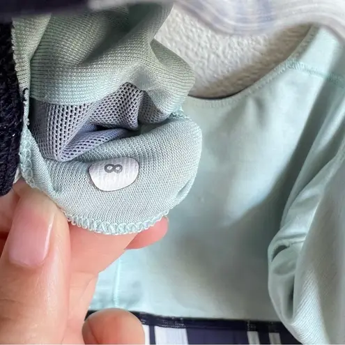 Lululemon  Energy Bra Blue Groovy Stripe Nimbus Criss Cross Straps - Image 6