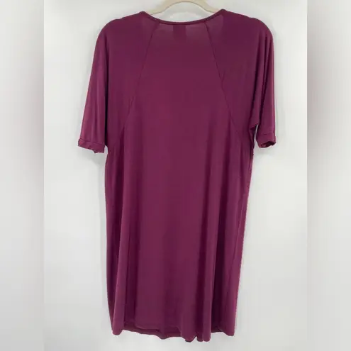Agnes & Dora Women’s Wine Dark Cherry Burgundy Maroon Love Tunic, Size XXS