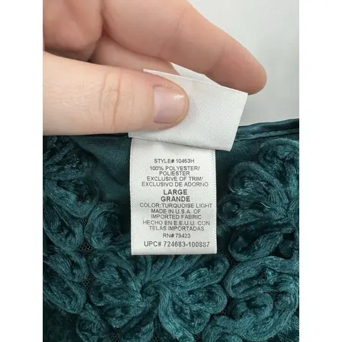 secret treasures Slip Women Large Teal Velvet Fairycore Hippie Festival Retro