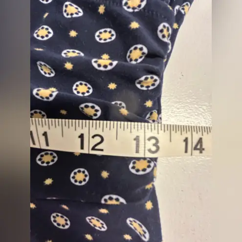 Kaileigh Azaria Navy Faux Wrap Geometric Print Dress