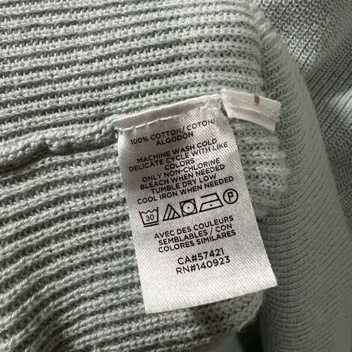 Loft  Light Sage Green Sweater with Bubble sleeves Size Small