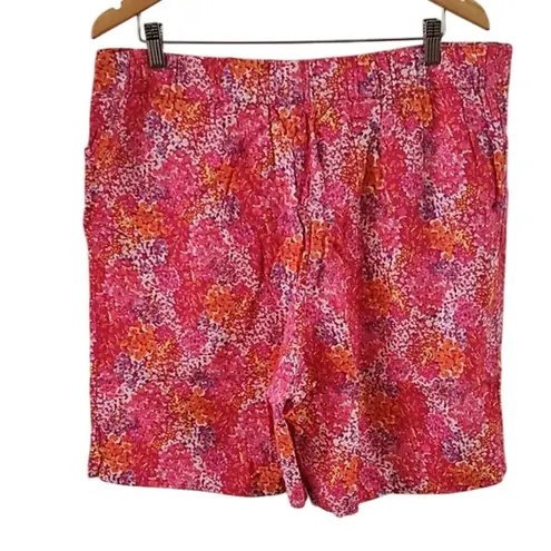 Isaac Mizrahi Live! Regular Printed Linen Bermuda Shorts 18W