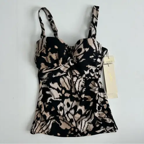 Gottex Women's Twist front Tankini Swim Top Size 32D