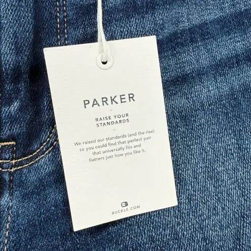 BKE Parker Universal Fit High Rise Cropped Straight Leg Dark Wash Jeans 27x28 Blue Size 27