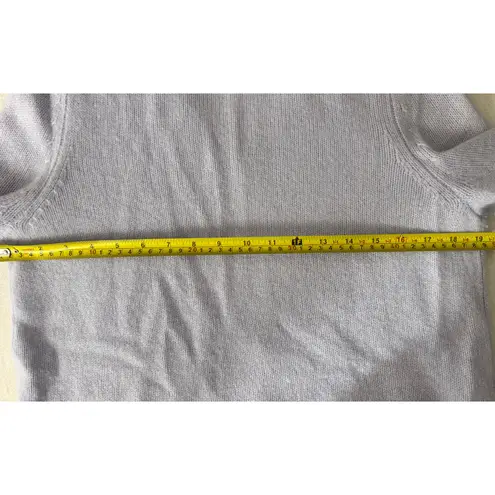 C BY BLOOMINGDALES CASHMERE SWEATER SERENITY BLUE CREW NECK SWEATER SIZE M Purple Size M