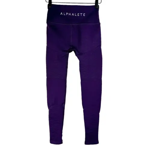 Alphalete  OG Revival Leggings Purple Sz Small High Rise Athletic