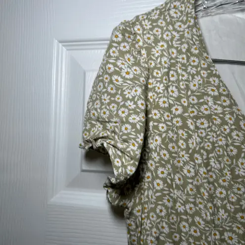 Dress Forum Dress Forum Urban Outfitters Button-Front Midi Dress ditzy floral women's small