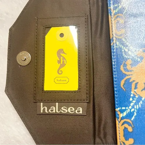 NEW Halsea Blue & Orange Crab Clutch Nautical Colorful Summer Wallet Purse