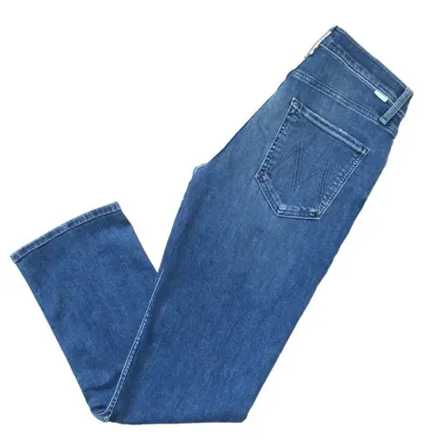 NWT Mother Mid Rise Rider Ankle in Wish On A Star Crop Stretch Jeans 31 Blue