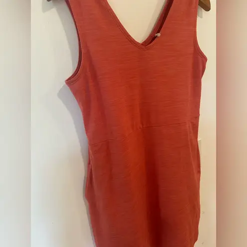 Toad & Co Tech Tomboy Tank Dress Heathered Red Pink Medium Outdoors Athletic