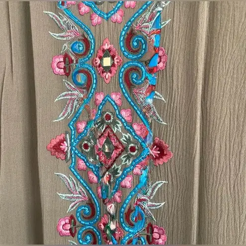 Soft Surroundings Sicily Gauze Olive Boho
Maxi Dress XL