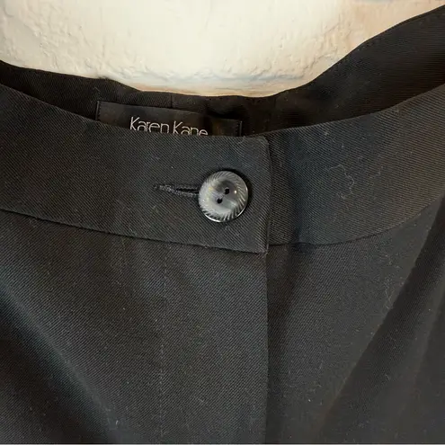 Karen Kane Essentials Black Straight Leg Trousers Size 12