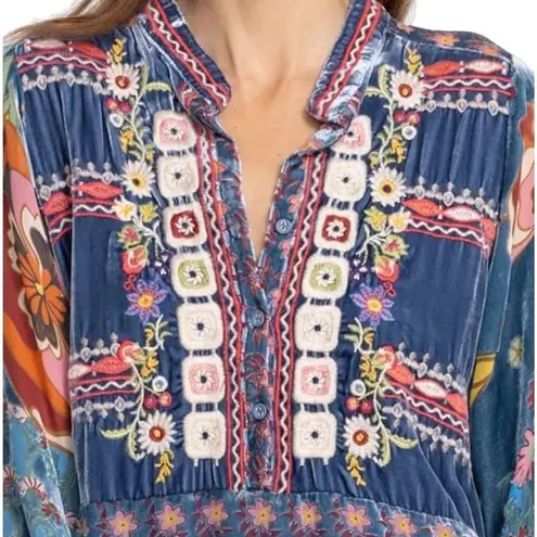 Johnny Was Vember velvet burnout dress NWT