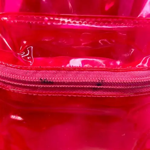 FILA  Neon Pink Clear Jelly Mini Backpack