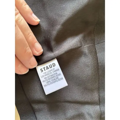 STAUD Nyla Black Strapless Top Size 2 NWT Black