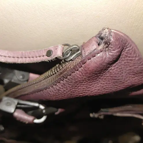 Diesel Vintage Leather Handbag Tote Purse Heavy Hardware Burgundy Leather India